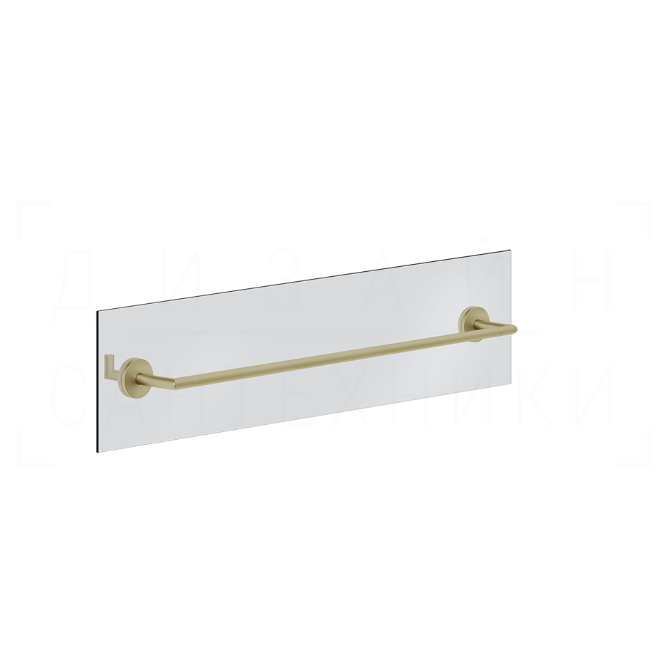 Gessi Ventaglio Полотенцедержатель для крепления на стекло 65 см, цвет: brushed brass PVD 63728#727