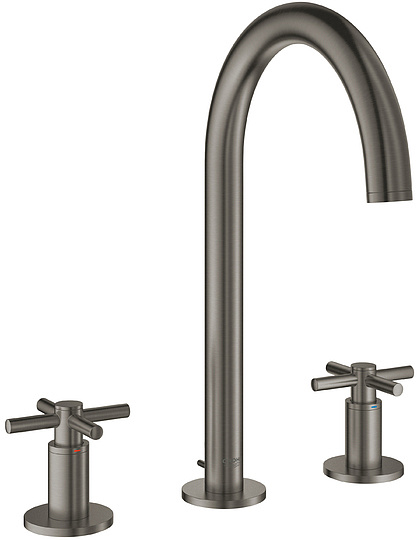 Grohe Atrio New Смеситель для раковины, выс., с д/к, выс. излива 19 см, цвет: темный графит, матовый 20008AL3