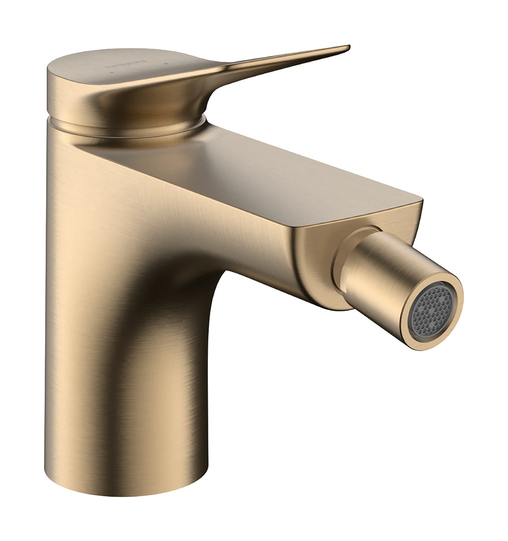 Hansgrohe Vivenis Смеситель для биде с донным клапаном, излив 13 см, цвет: шлифованная бронза 75200140