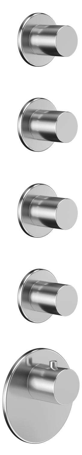 Almar High Flow Round Термостат для душа, внешняя часть на 4 потребителя, цвет: chrome E180034.CR