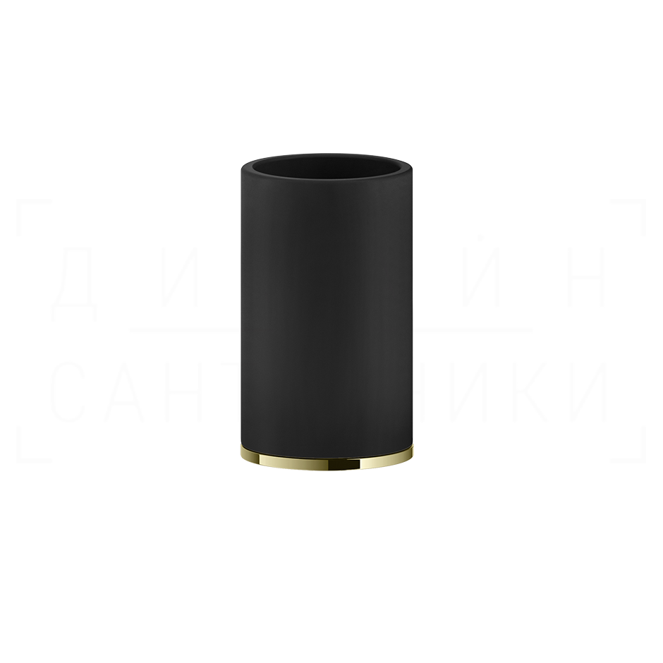Gessi Inciso Стакан настольный, керамический Neolite, цвет: black/brass PVD 58532#710
