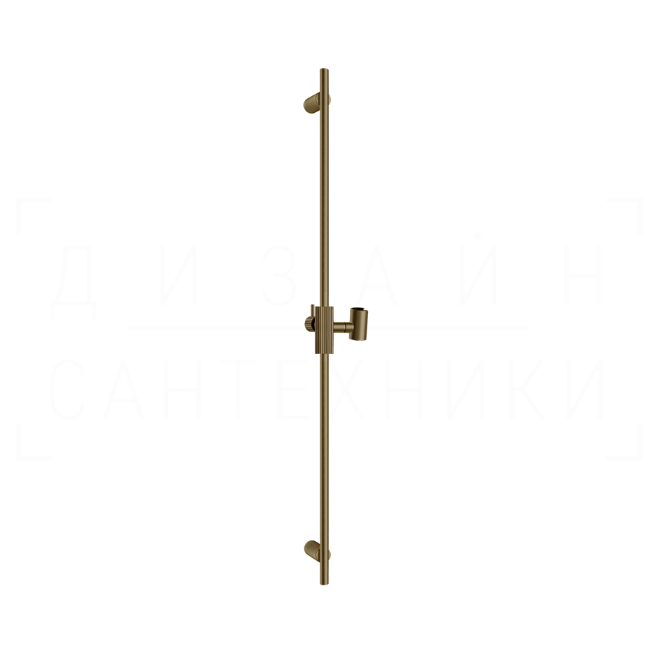 Gessi Ingranaggio Душевая штанга 90 см, с держателем для лейки, цвет: deep bronze brushed PVD 63585#791