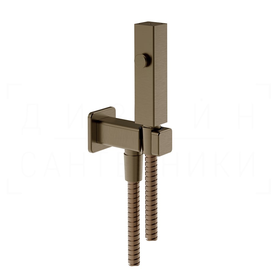 Gessi Total Look Гидроершик без смесителя, шланг 125 см, цвет: coffee bronze brushed PVD 33823#761