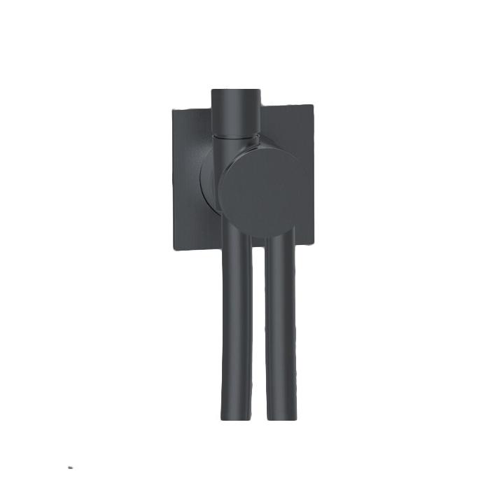 Almar Modular Square Шланговое подключение для лейки, внешняя часть, цвет: brushed absolute black E192001.AB
