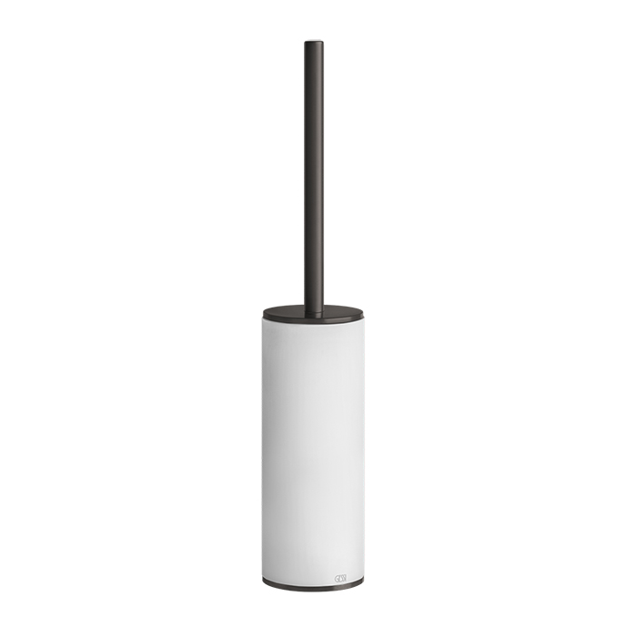 Gessi 316 Accessories Ершик для унитаза напольный с керамич. колбой, цвет: brushed black metal pvd 54743#707