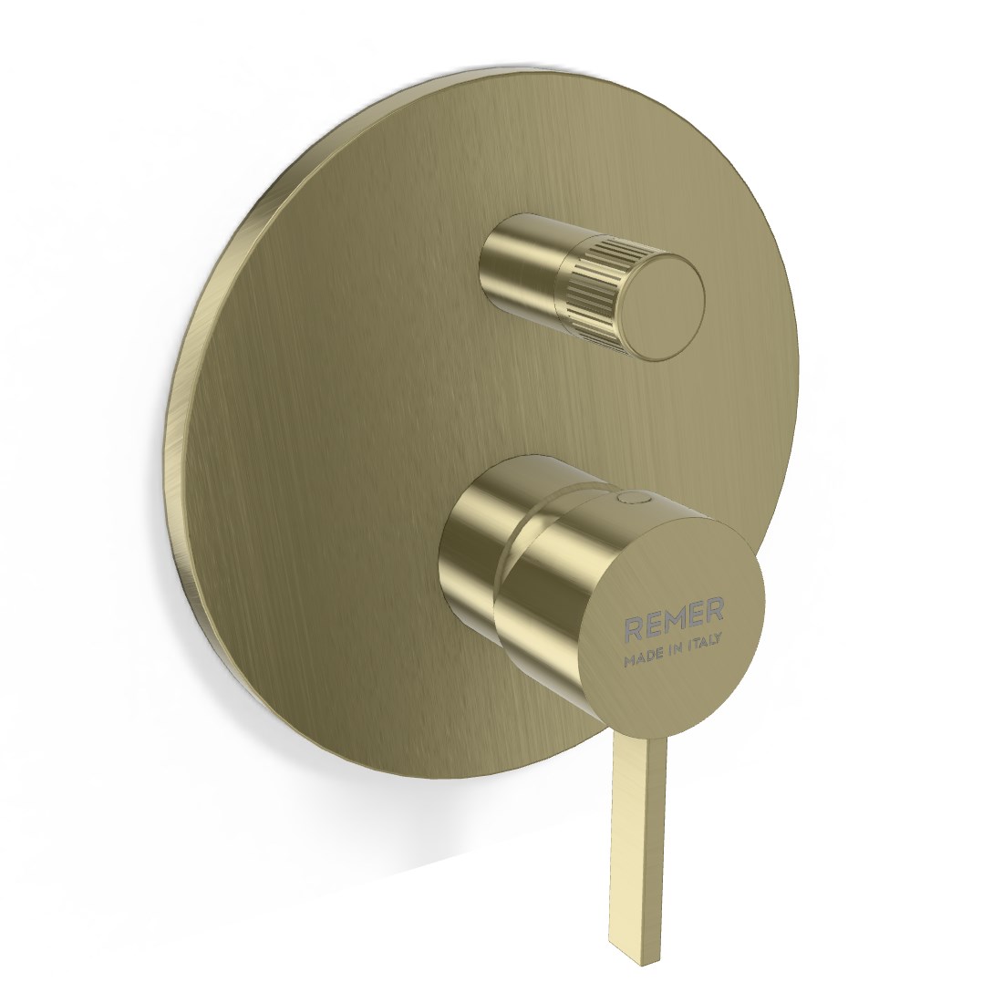Remer Metrica Смеситель для душа встраиваемый, 2 потребителя, цвет: champagne spazzolato PVD MC09HCH