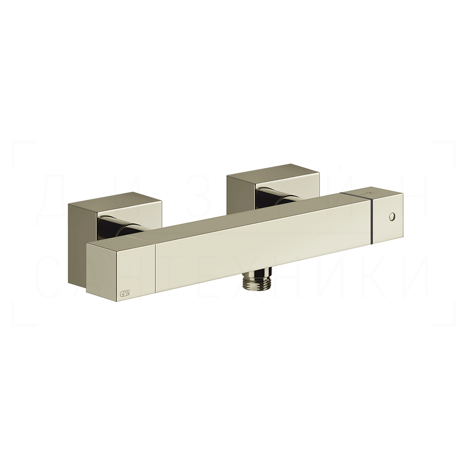 Gessi Rettangolo Термостат для душа, без излива и душевого гарнитура, цвет: nickel PVD 19431#720