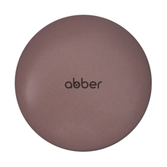 Abber Накладка на слив для раковины, керамика 6,7x6,7x2,87h см, цвет: коричневая матовая AC0014MC