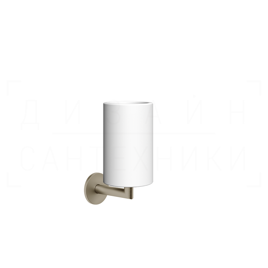 Gessi Ventaglio Стакан подвесной, керамический Neolite, цвет: white/finox brushed nickel 63607#149