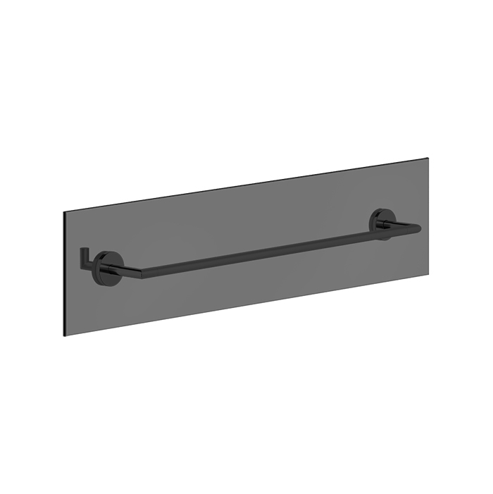 Gessi Tondo Полотенцедержатель для крепления на стекло, 60 см, цвет: matte black 63728#299