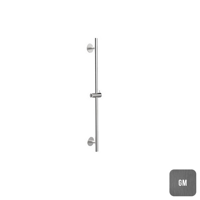 Almar Round Душевая штанга 100 см с держателем для лейки, цвет: brushed gun metal E087075.GM