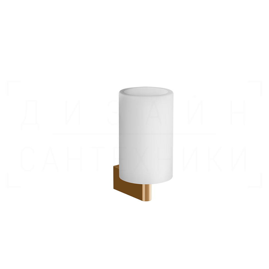 Gessi Origini Стакан подвесной, керамический Neolite, цвет: white/warm bronze PVD 66407#735