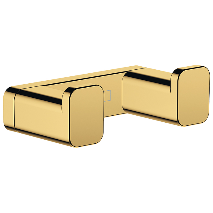 Hansgrohe AddStoris Крючок двойной для полотенец, латунь цвет: золото 41755990