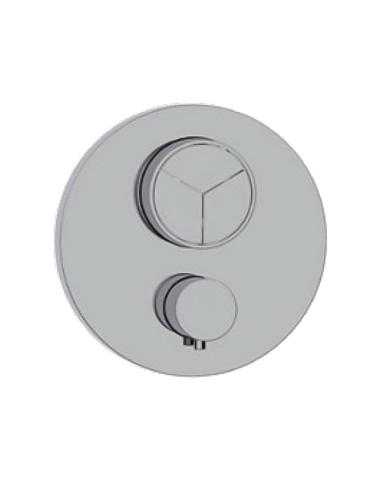 Almar Core Round Термостат для душа, внешняя часть на 3 потребителя, цвет: chrome E176633.CR