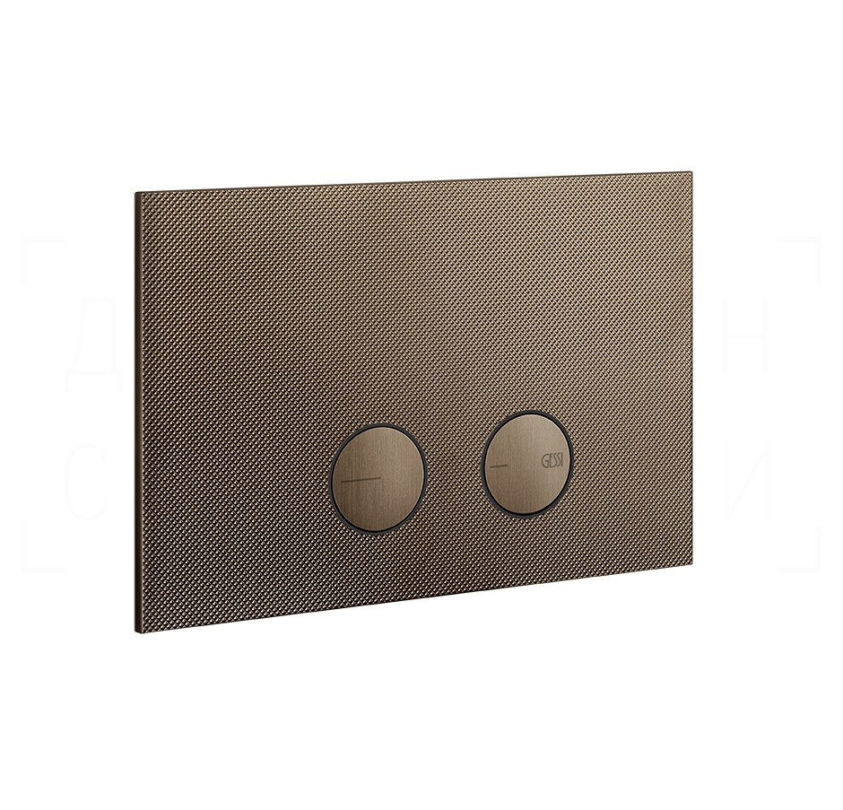 Gessi Inverso Diamantato Кнопка смыва для инстал. Geberit, 2 реж., латунь, цвет: coffee bronze PVD 54681#761