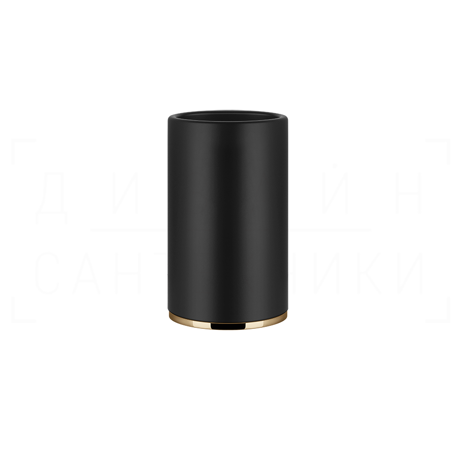 Gessi Inciso Стакан настольный, керамический Neolite, цвет: black/warm bronze PVD 58532#735