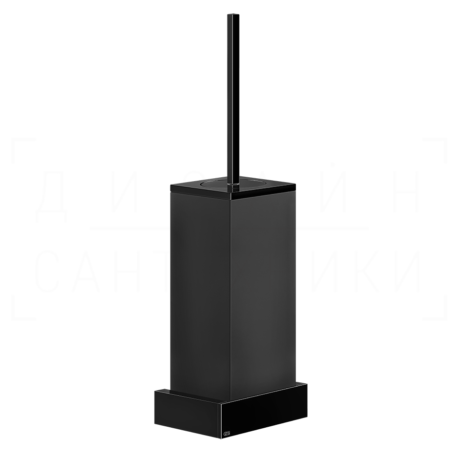 Gessi Inverso/Rettangolo Ершик для унитаза подвесной, колба Neolite, цвет: black/black metal PVD 20820#706