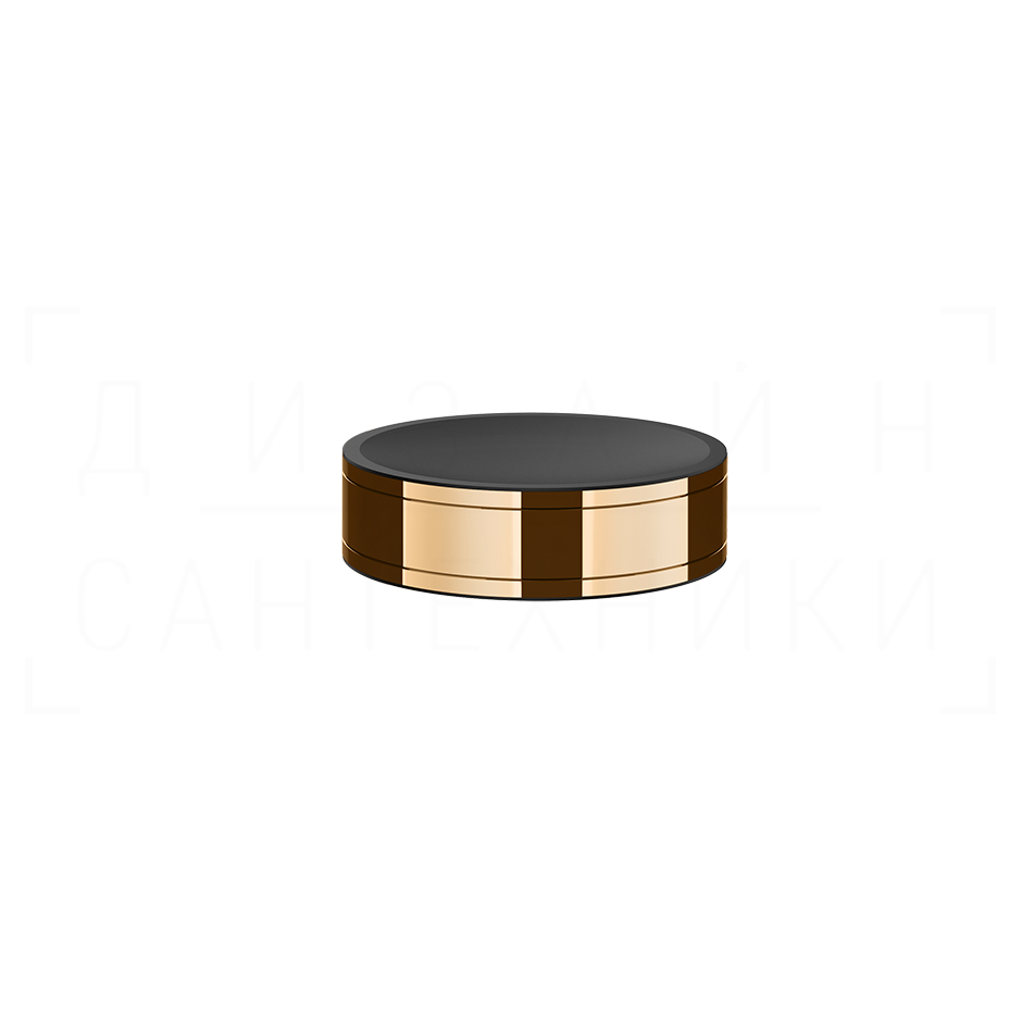 Gessi Pelle Мыльница с керамической чашей, настольный, цвет: warm bronze PVD 78525#735