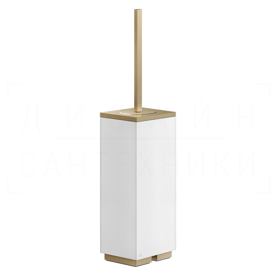 Gessi Inverso/Rettangolo Ершик для унитаза напольный, колба Neolite, цвет: warm bronze brushed PVD 20843#726