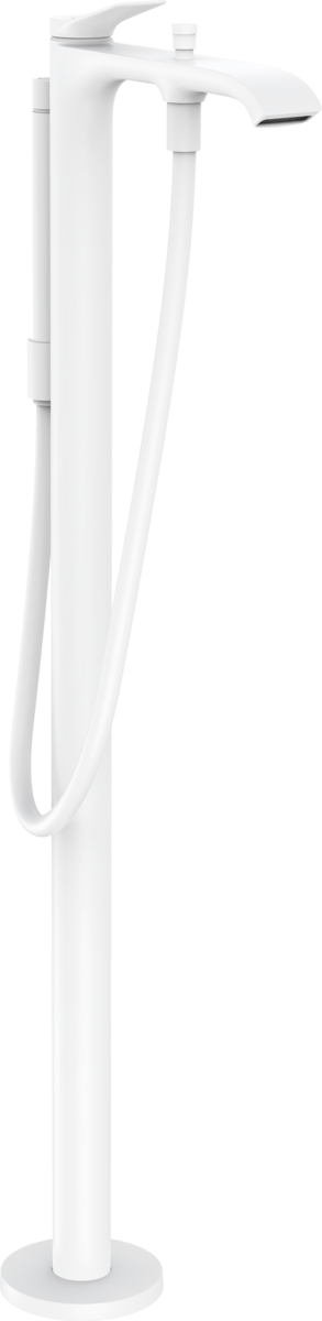 Hansgrohe Vivenis Смеситель для ванны напольный однорыч. с изл. 23,6 см, отдельн., цвет: белый 75445700