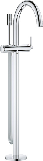 Grohe Atrio New Смеситель для ванны напольный, с ручным душем и шлангом, цвет: хром 32653003