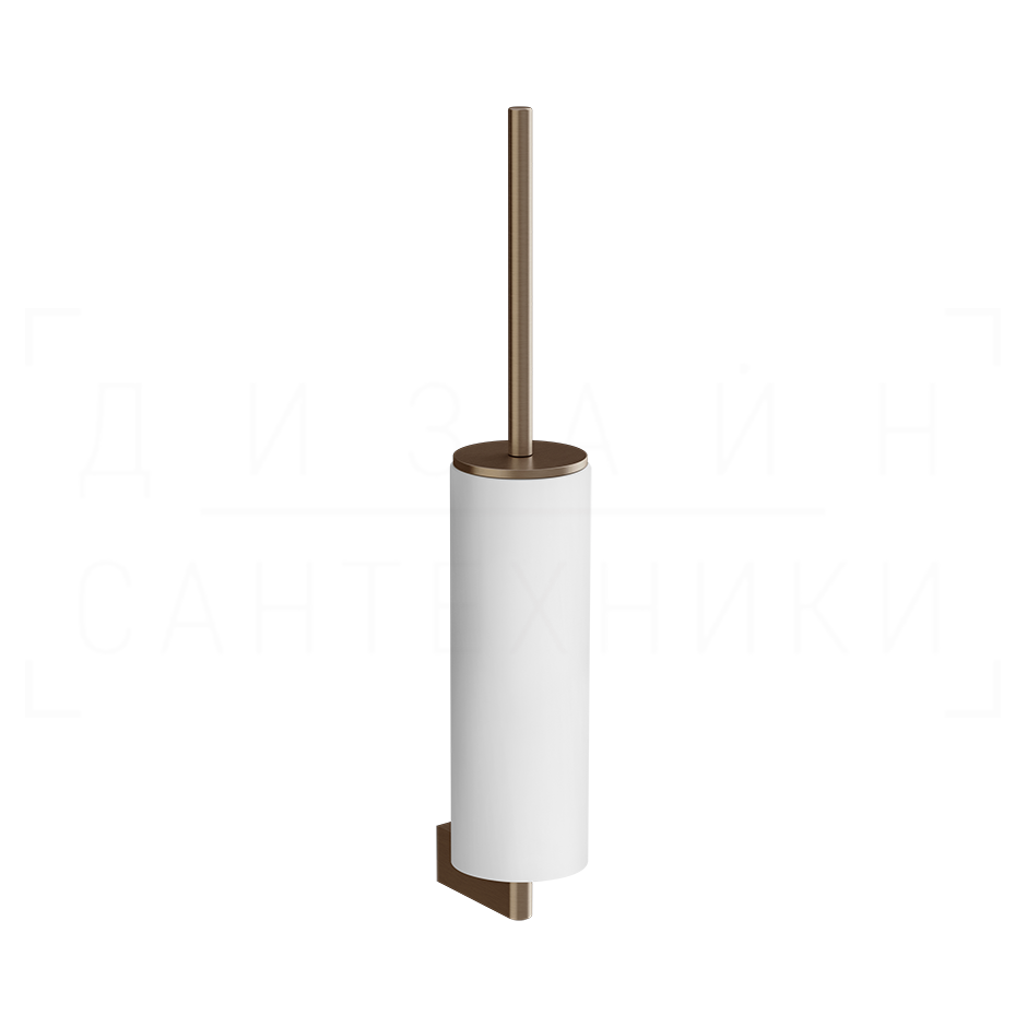 Gessi Origini Ершик для унитаза подвесной, колба Neolite, цвет: white/coffee bronze brushed PVD 66419#761