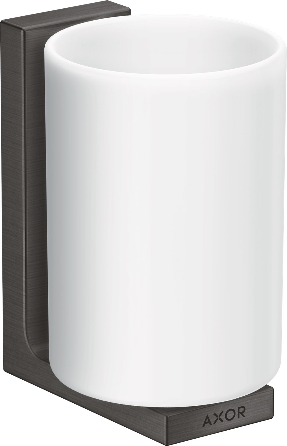 Axor Universal Rectangular Стакан подвесной, стеклянный, цвет: шлифованный черный хром 42604340