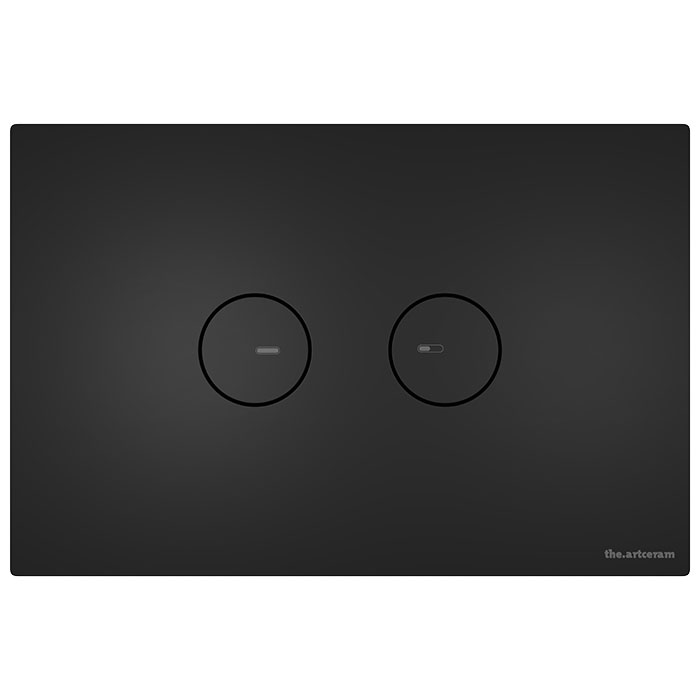 ArtCeram Inox Кнопка смыва для унитаза, пластик, цвет: matt black 715.000.BM