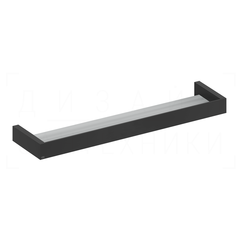 Gessi Inverso/Rettangolo Полка металлическая 61,5 см, подвесная, цвет: matte black 20945#299