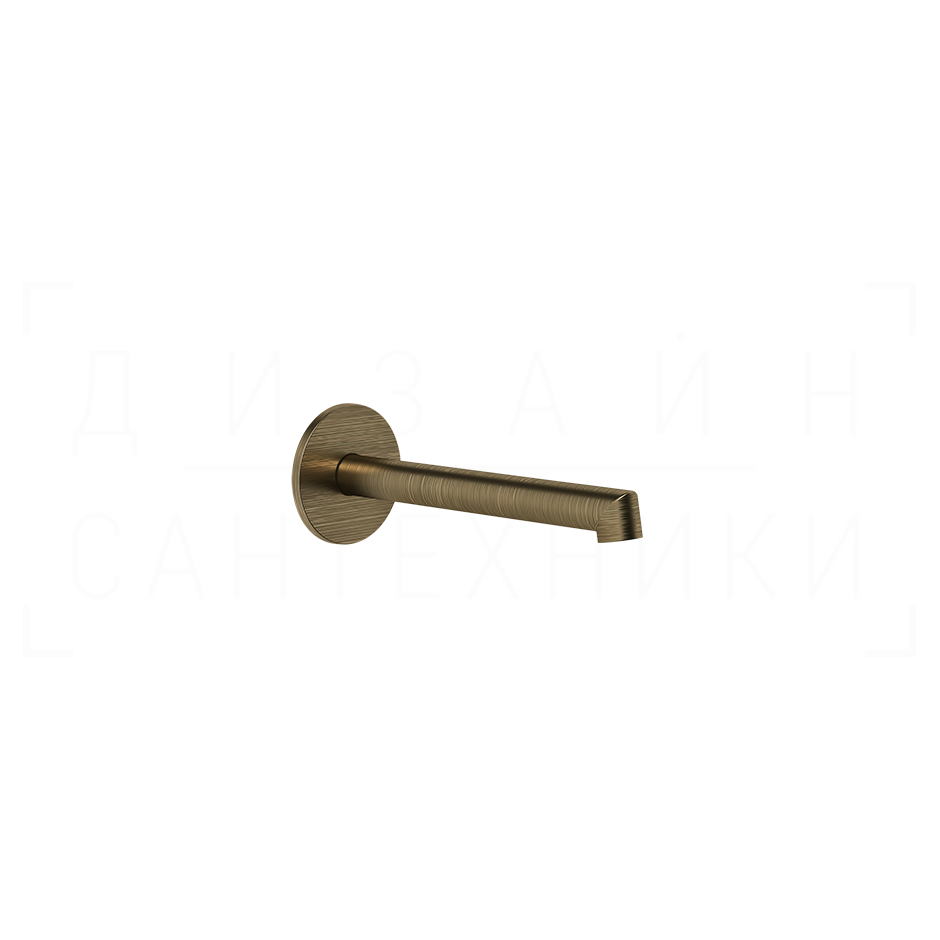 Gessi Ingranaggio Излив настенный 16,4 см, фиксированный, цвет: antique brass 63403#713