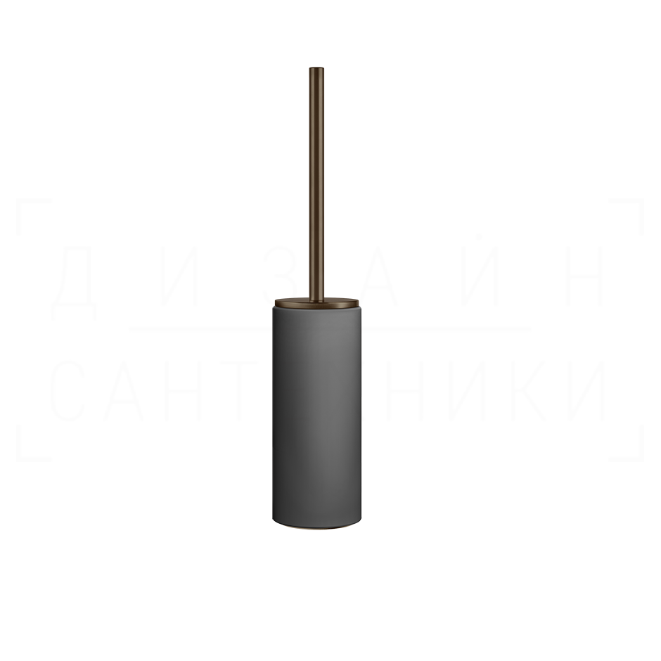 Gessi Ingranaggio Ершик для унитаза напольный, колба Neolite, цвет: black/coffee bronze brushed PVD 63744#761