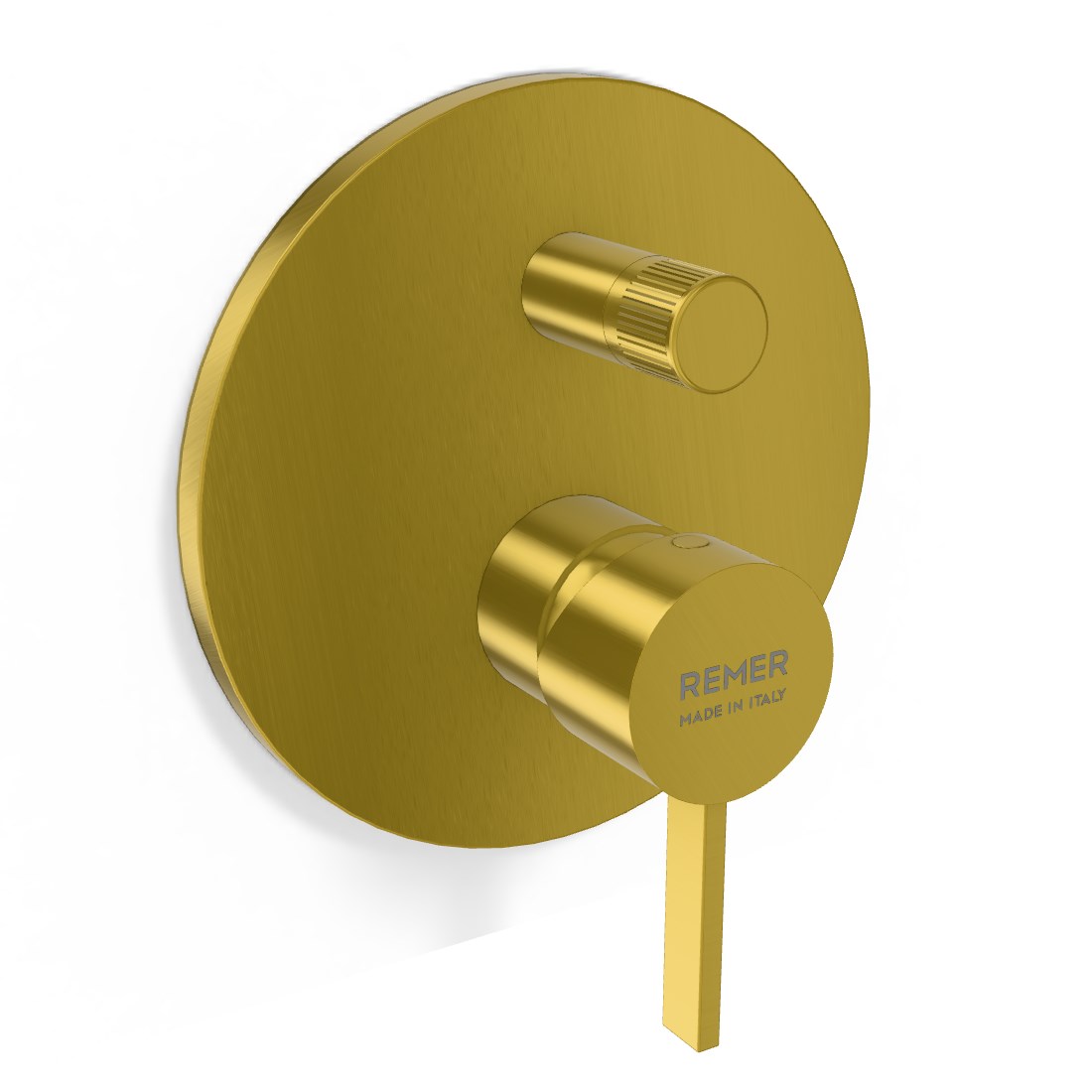 Remer Metrica Смеситель для душа встраиваемый, 2 потребителя, цвет: ottone spazzolato PVD MC09HHS