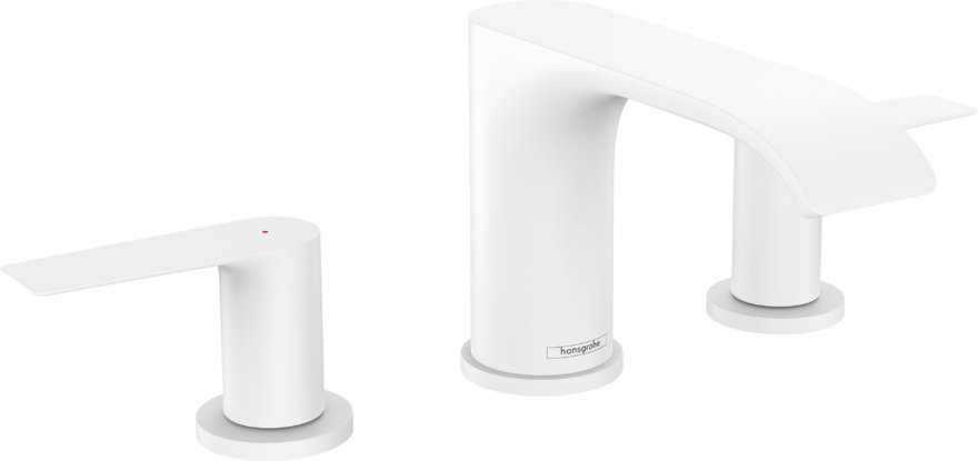 Hansgrohe Vivenis Смеситель для раковины на 3 отверстия двухвентильный, цвет: матовый белый 75033700