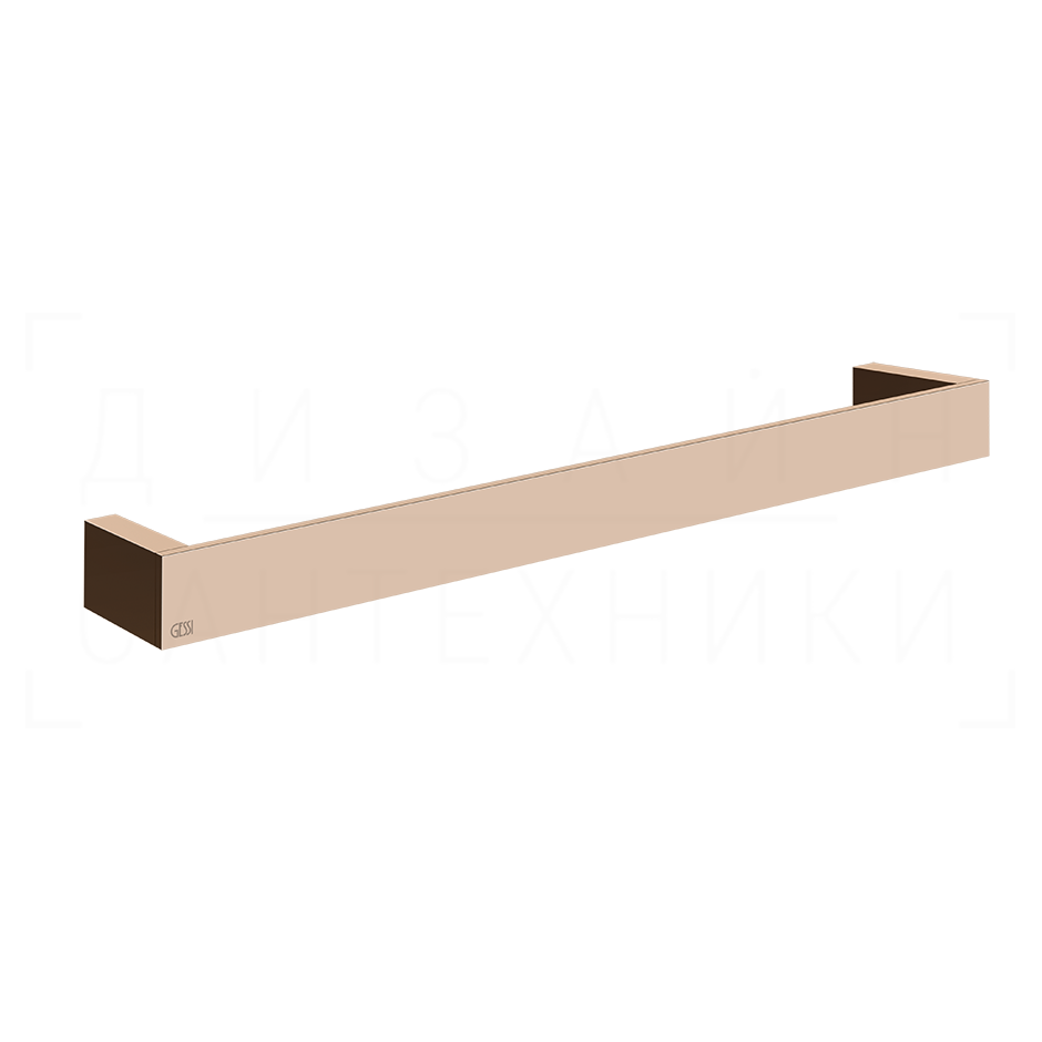 Gessi Inverso/Rettangolo Полотенцедержатель 46,5 см, подвесной, цвет: copper PVD 20900#030