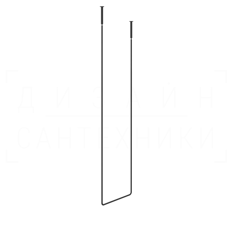 Gessi Goccia Полотенцедержатель потолочный 46,4x160h см, подвесной, цвет: matte black 38144#299