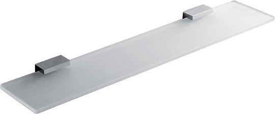 Colombo Design Look Полочка стеклянная 60x13 см, подвесная, стекло матовое, цвет: chrome B1616.CR-VAN