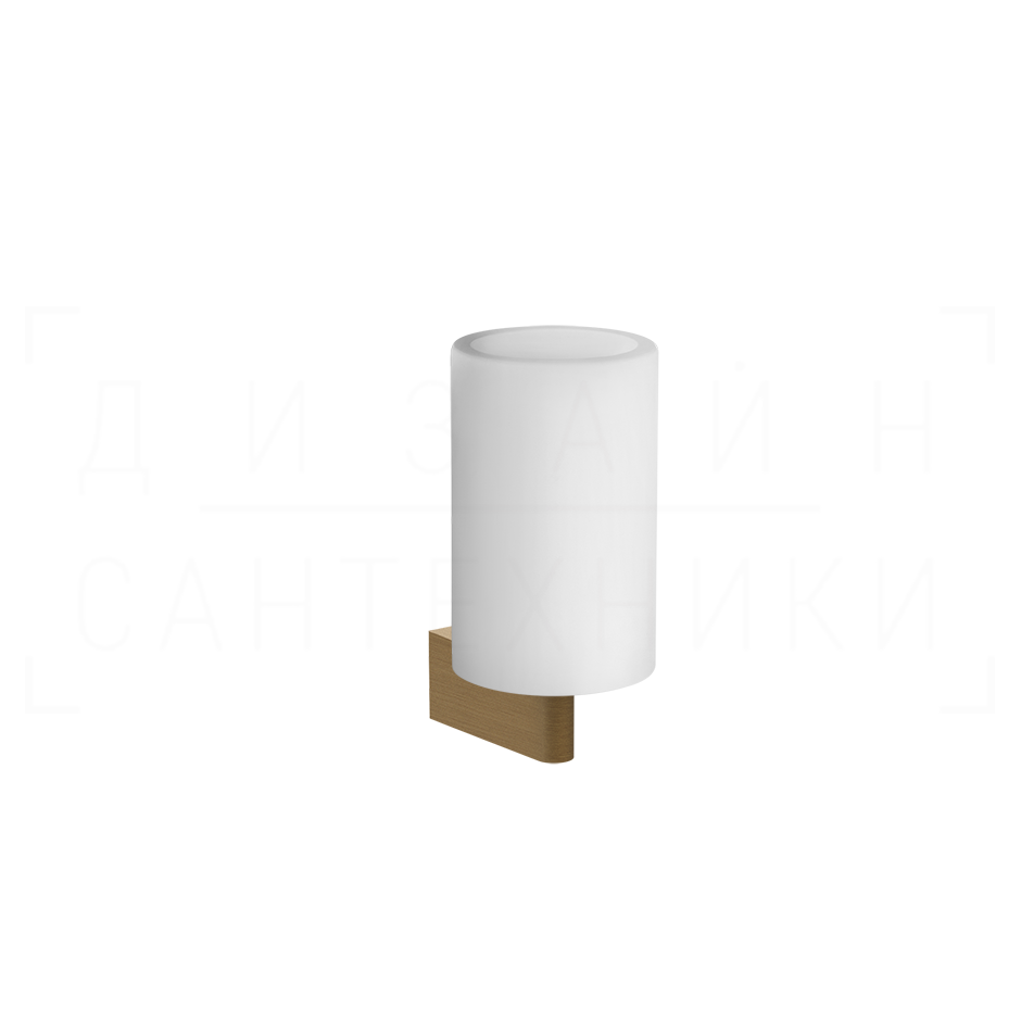 Gessi Origini Стакан подвесной, керамический Neolite, цвет: white/antique brass 66407#713