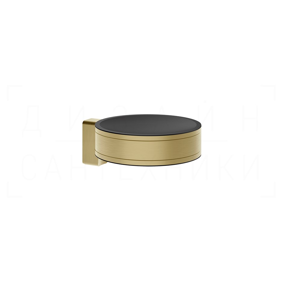 Gessi Pelle Мыльница с керамической чашей, подвесная, цвет: brushed brass PVD 78501#727