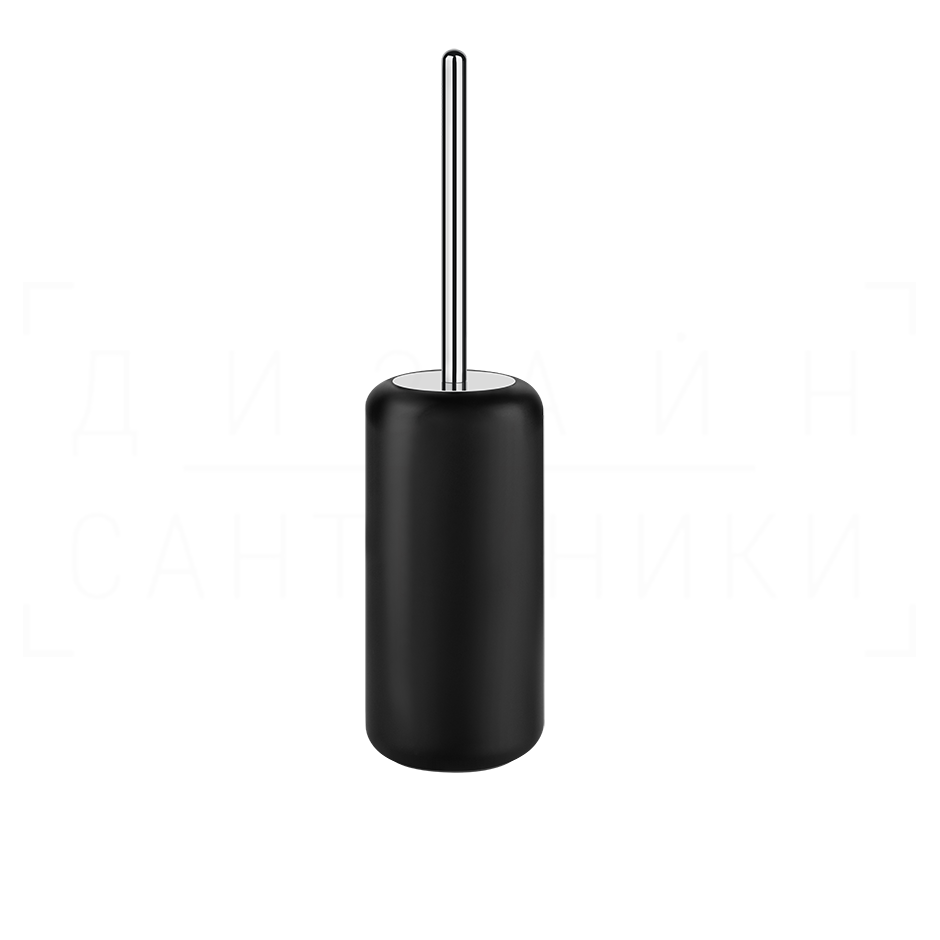 Gessi Goccia Ершик для унитаза напольный, с кермической колбой Gres, цвет: black/matte black 38044#299