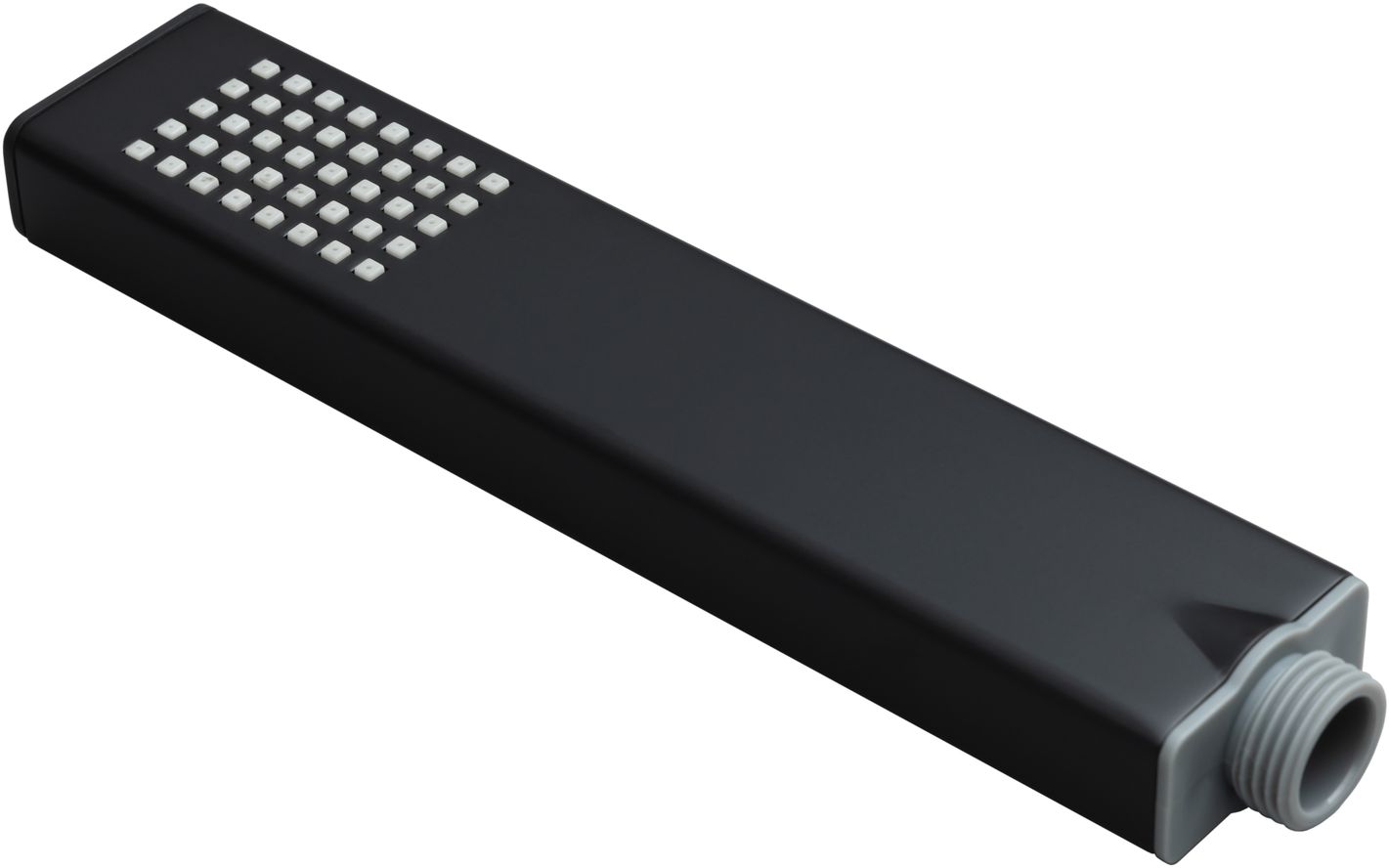 Allen Brau Infinity Ручной душ, 1 режим струи, 4x2x19,4h см, цвет: черный матовый 5.21022-31