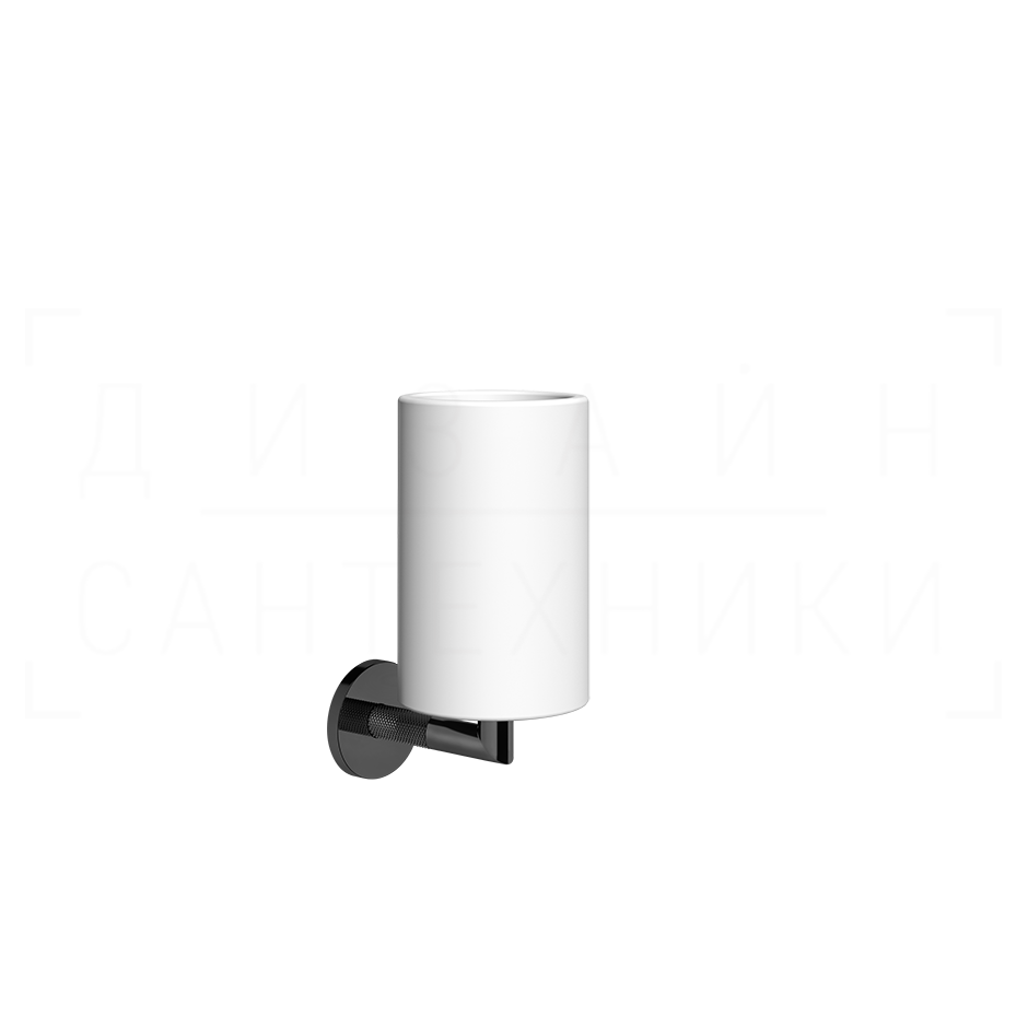 Gessi Anello Стакан подвесной, керамический Neolite, цвет: white/black metal PVD 63707#706