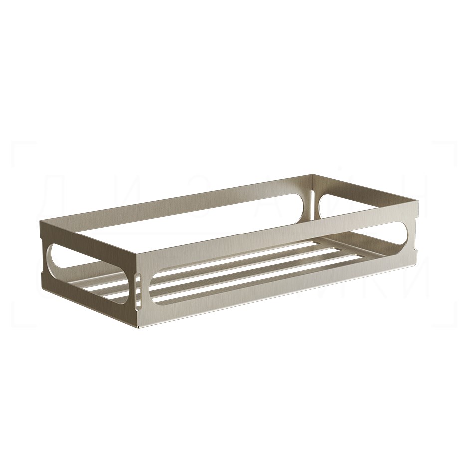 Gessi Rilievo Полка металлическая 30 см, подвесная, цвет: finox brushed nickel 59549#149