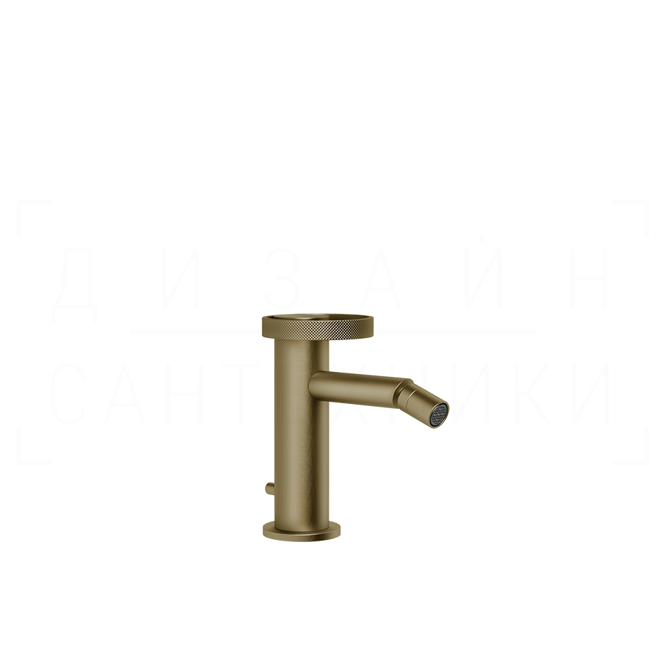 Gessi Anello Смеситель для биде с донным клапаном, излив 11,3 см, цвет: deep bronze brushed PVD 63307#791