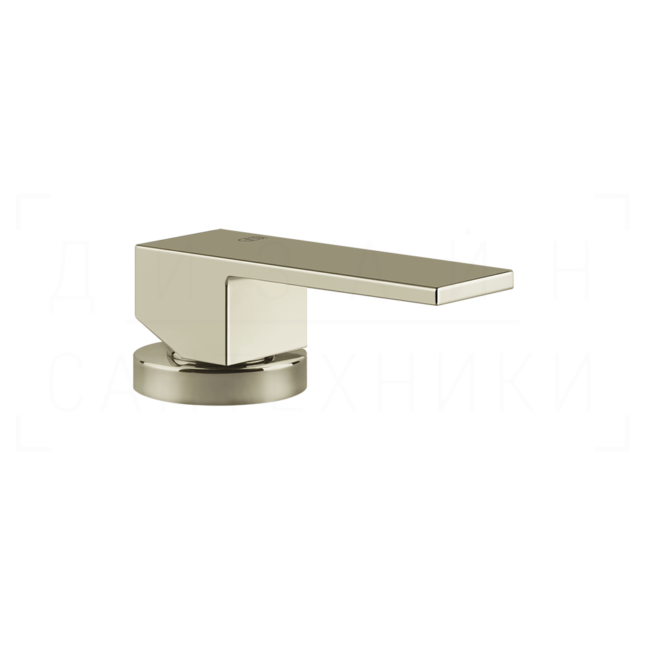 Gessi Rettangolo Смеситель для раковины, без излива и донного клапана, цвет: nickel PVD 20005#720
