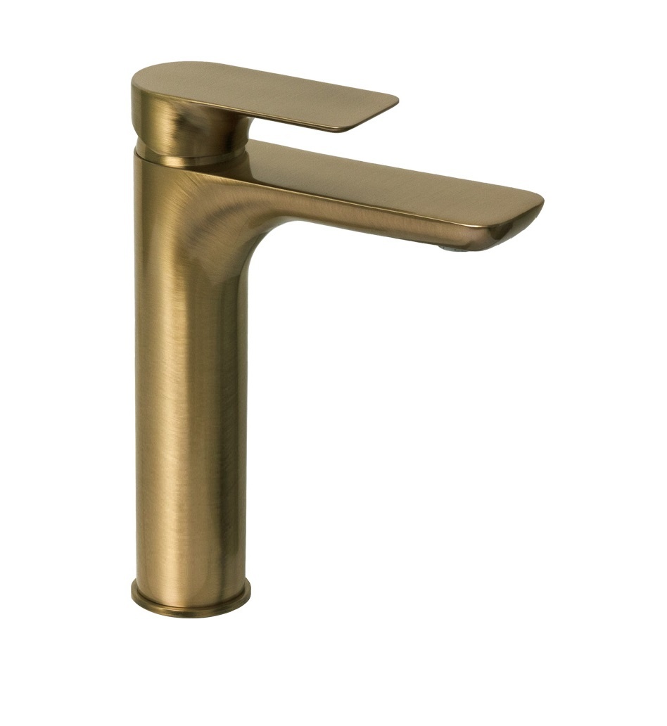 Remer Infinity Смеситель для раковины, без д/к, высота излива 25,6 см, цвет: vecchio ottone I11LVO