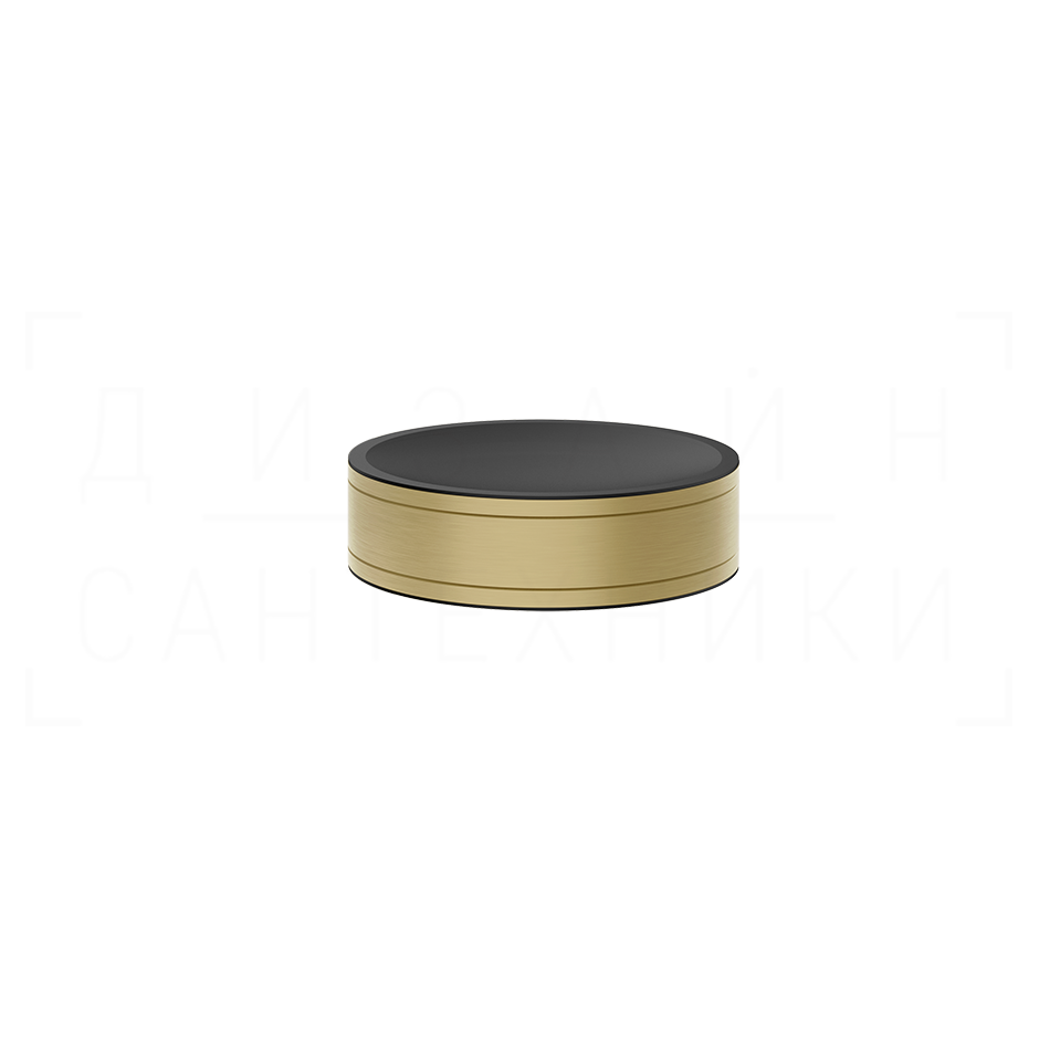 Gessi Pelle Мыльница с керамической чашей, настольный, цвет: brushed brass PVD 78525#727