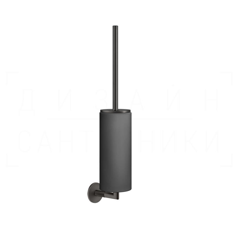 Gessi Anello Ершик для унитаза подвесной, колба Neolite, цвет: black/black metal brushed PVD 63720#707