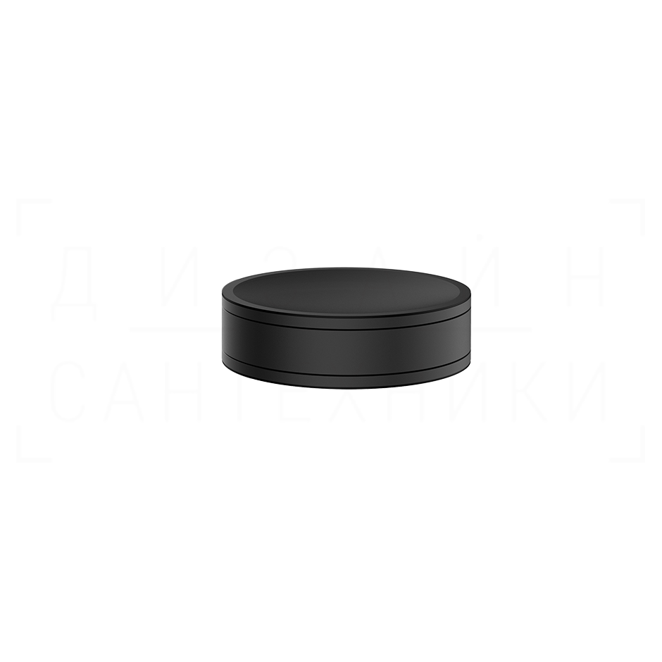Gessi Pelle Мыльница с керамической чашей, настольный, цвет: matte black 78525#299