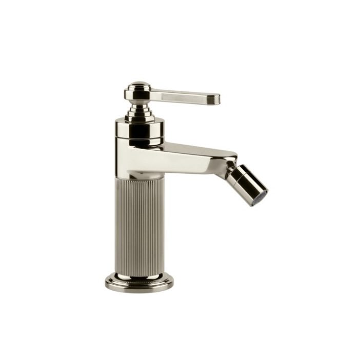Gessi Venti20 Смеситель для биде, с донным клапаном, длина излива 11,5 см, цвет: Nickel pvd 65007#720