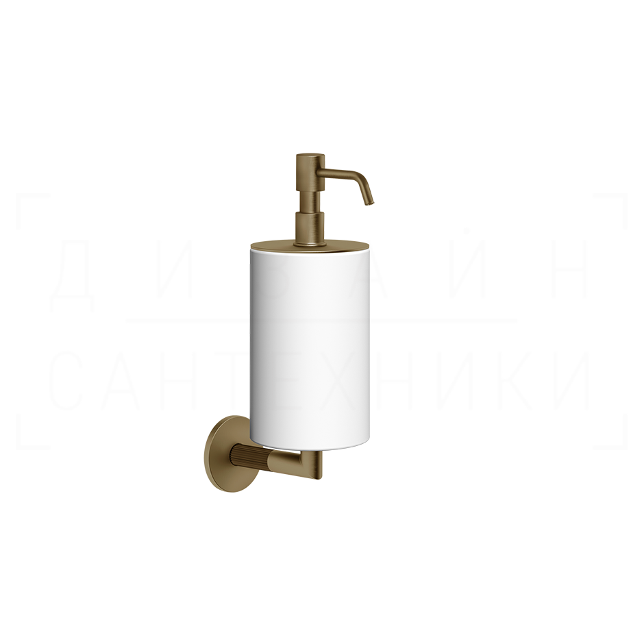 Gessi Ingranaggio Дозатор для жидкого мыла подвесной, колба Neolite, цвет: deep bronze brushed PVD 63813#791